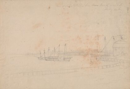 View of Salem & bridge from Beverly on road to Newbury Port