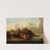 View of Sandomierz from the Vistula River by Józef Szermentowski