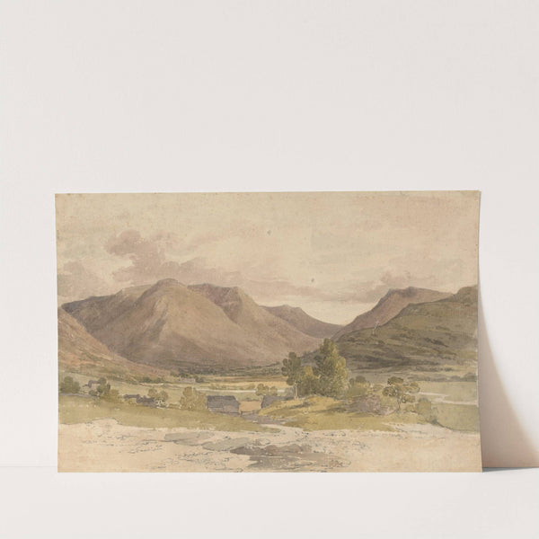 View of Side Farm, Patterdale (ca. 1802) by Paul Sandby Munn