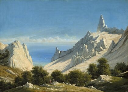 View of Sommerspiret,the Cliffs of Møn