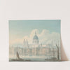 View of St Paul’s Cathedral, from the Southbank of the River Thames, London (1800) by John Buckler