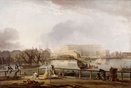 View of Stockholm Palace from the Skeppsholm Bridge