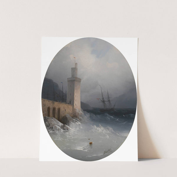 View Of The Amalfi Coast (1865) by Ivan Konstantinovich Aivazovsky