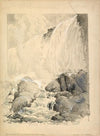 View of the American Falls, from below the Cave of the Winds 
