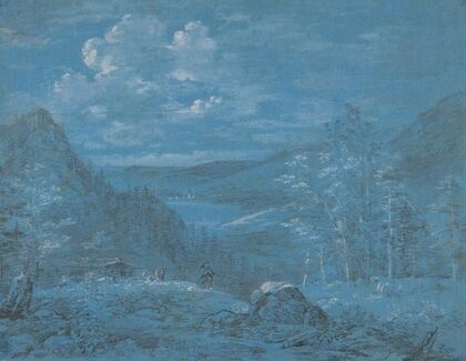 View of the Ankl-Alpe and the Schliersee — size preview