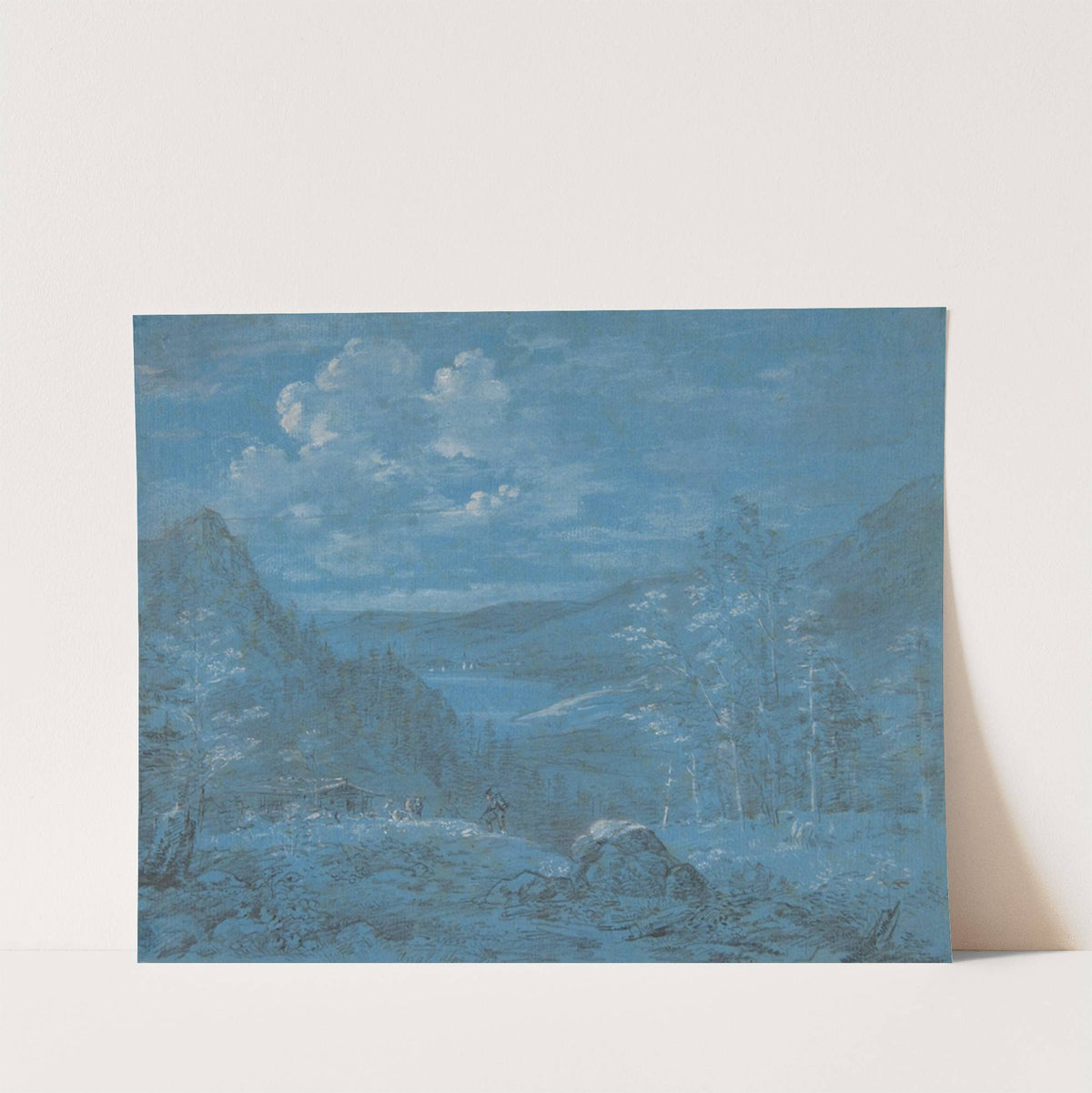 View of the Ankl-Alpe and the Schliersee (1817) by Johann Georg von Dillis