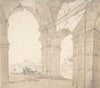 View of the Baths of Caracalla in Rome