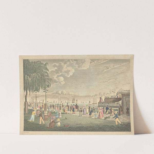 View of the Bay and Harbour of New-York, from the Battery. (1830) by William D. Smith