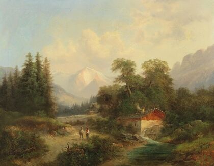 View of the Breite Riss, Puchberg in the Schneeberg Region