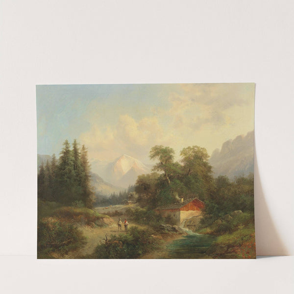 View of the Breite Riss, Puchberg in the Schneeberg Region by Gustav Barbarini