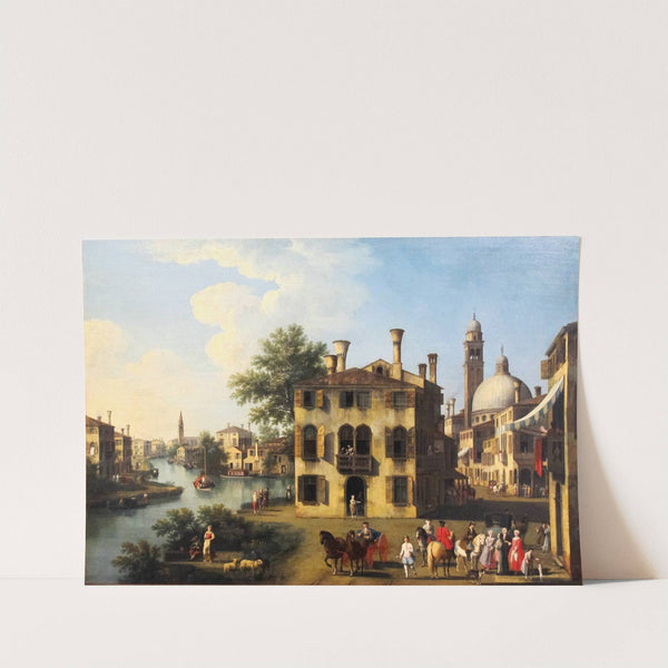 View of the Brenta, near Dolo by Giovanni Battista Cimaroli