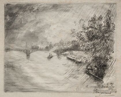 View of the Bridge of Saint-Pères (1877)