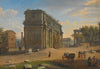 View Of The Campo Vaccino With The Arch Of Septimius Severus