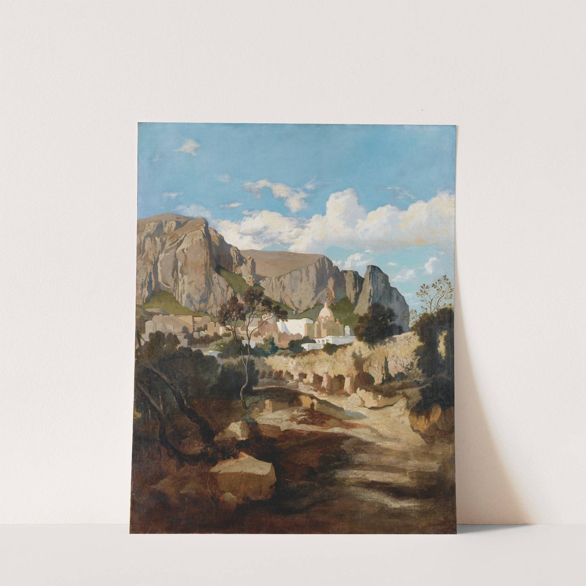 View Of The Capri monastery by Jean-Joseph-François Bellel