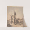 View of the church of Saint Adelphe in Neuwiller-lès-Saverne (1845) by Adolphe Hastrel de Rivedoux
