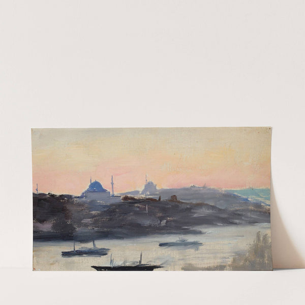 View of the city in the evening. From the journey to Constantinople (1893) by Jan Ciągliński