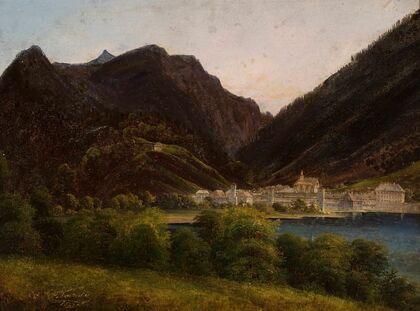 View of the city in the valley — size preview