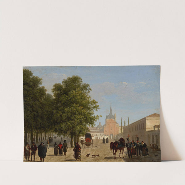 View of the Convento de Los Agustinos Recoletos, Madrid by Giuseppe Canella