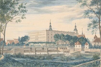 View of the Dessau Castle from the East