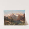 View of the Dolomites, Lago di Landro by Franz Richard Unterberger