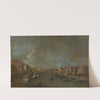 View of the Grand Canal from the Ponte di Rialto (after 1775) by Francesco Guardi