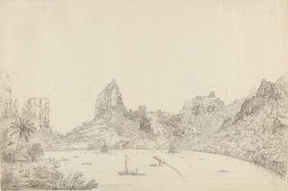 View of the Harbour of Taloo in the Island of Eimeo