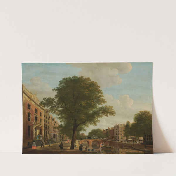 View of the Herengracht near tje Leidsestraat, Amsterdam (1774) by Hendrik Keun