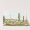View of the Khan&#039;s Palace at Bakhchisarai, Crimea by Rudolf von Alt