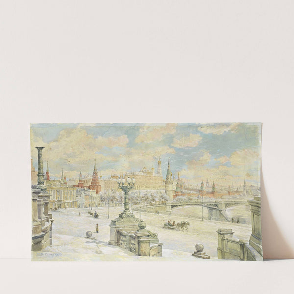 View of the Kremlin in winter by Nikolai Nikolaevich Gritsenko