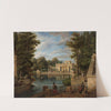View of the Łazienki Palace in summer (between 1836 and 1838) by Marcin Zaleski