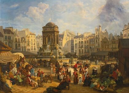 View Of The Market And Fontaine Des Innocents, Paris (1826)