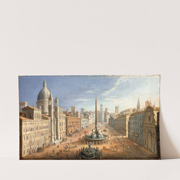 View of the Piazza Navona, Rome (circa 1730) by Hendrik Frans Van Lint