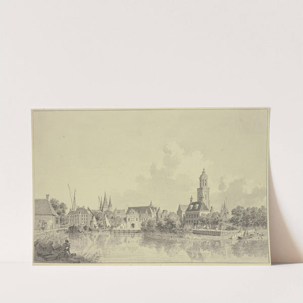 View of the port Zwolle by Cornelis Pronk