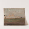 View of the pyramids. From the journey to Egypt by Jan Ciągliński