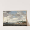 View of the River Lek and the Town of Vianen by Salomon van Ruysdael