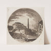 View of the Rotunda with Stairs on the Tiber (1766) by Jean-Claude-Richard de Saint-Non
