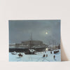 View of the Royal Palace of Stockholm. Winter by Carl Stefan Bennet