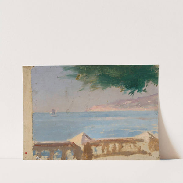 View of the sea from the Bakhchi-Dere villa in Yalta. From the journey to Crimea by Jan Ciągliński