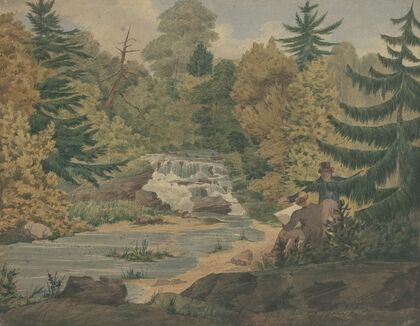 View of the Second Falls on the Sawkill River