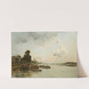 View Of The Seine, Paris by Charles Lapostolet
