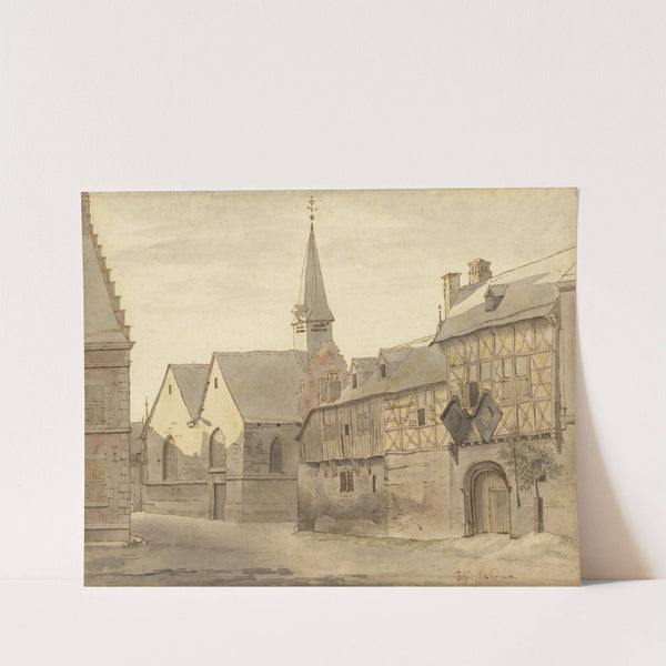 View of the St. Jacob&#039;s Church and the Inn, Maastricht by Josua de Grave