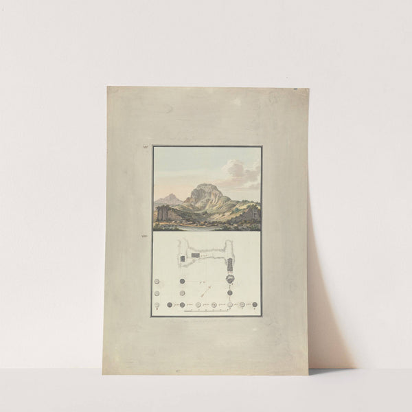 View of the Theater and Plan of the Ionic Temple at Sardis by Giovanni Battista Borra