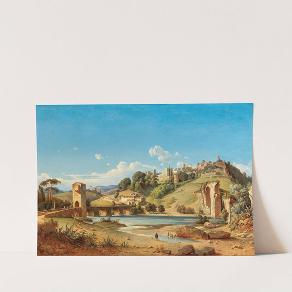 View of the town of Narni (1866) by Joseph Magnus Stäck