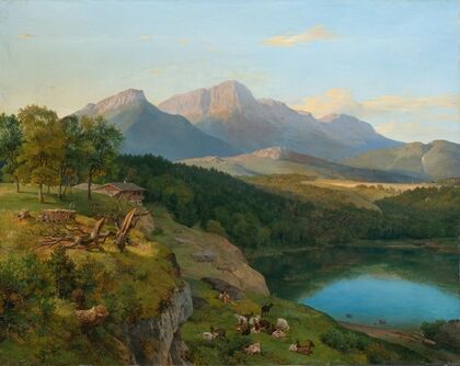 View of the Untersberg in Berchtesgadener Land