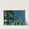 View of the Vienna Staatsoper at Night by Hans Ruzicka-Lautenschlaeger