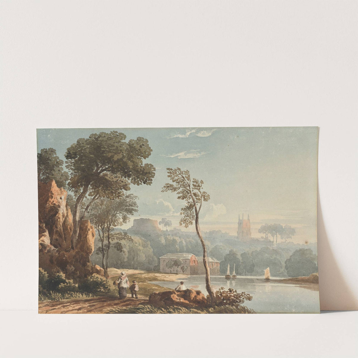 View of Totnes, from the River Dart, South Devon by John Varley