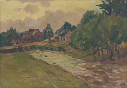 View of Važec from the Važec Brook