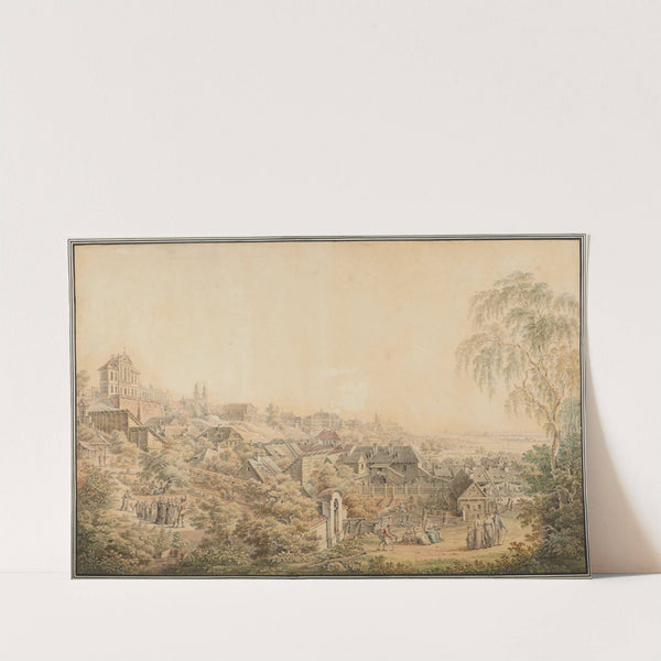 View of Warsaw from the side of the gardens in the Saint Casimir’s Monastery by Zygmunt Vogel