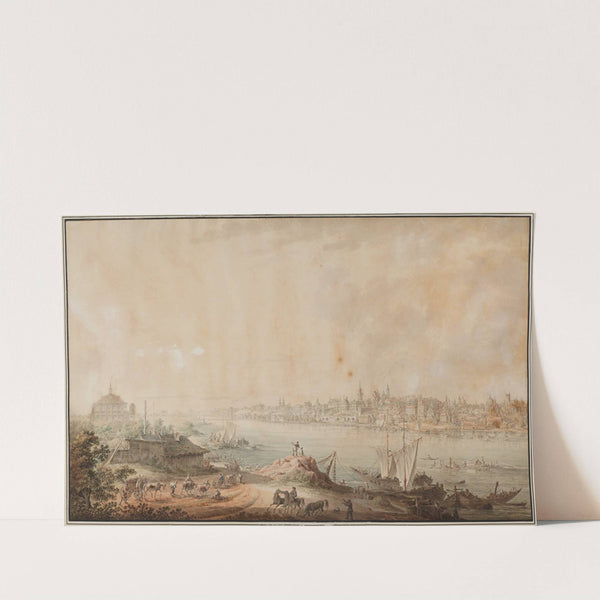 View of Warsaw from the side of the Loreto church in the Praga district by Zygmunt Vogel