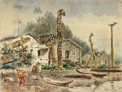 View Of Wrangell, Alaska, In 1884